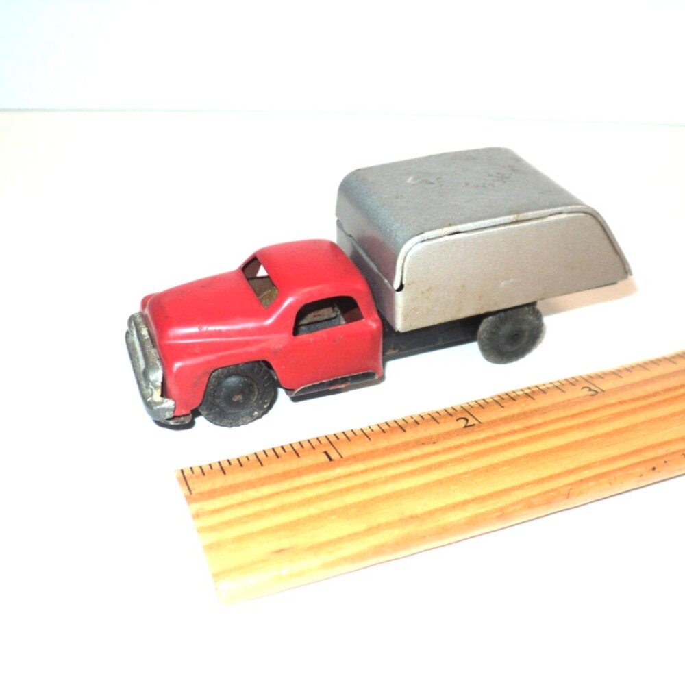Linemar/Marx Truck & Trailer Tin Friction Made in Japan Vintage 1950's RARE
